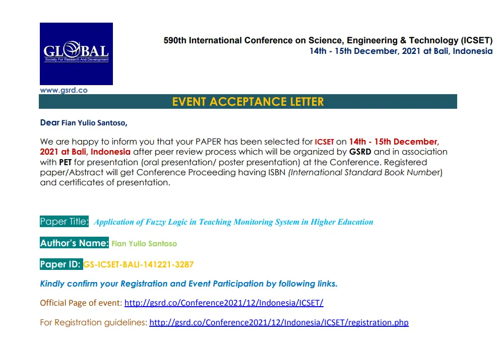 Application of Fuzzy Logic in Teaching Monitoring System in Higher